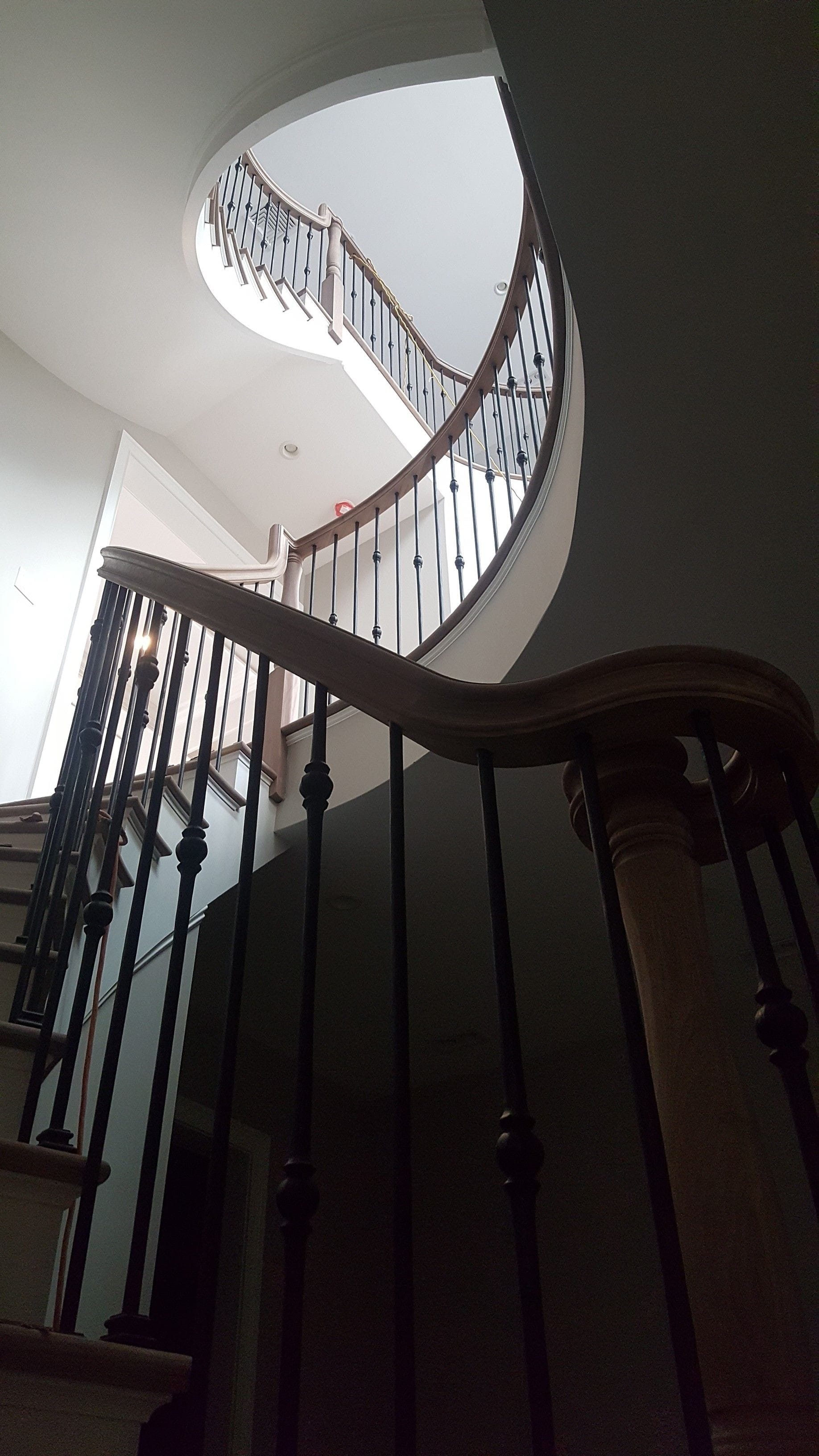 This three story open stairscase is one of our favorite designs