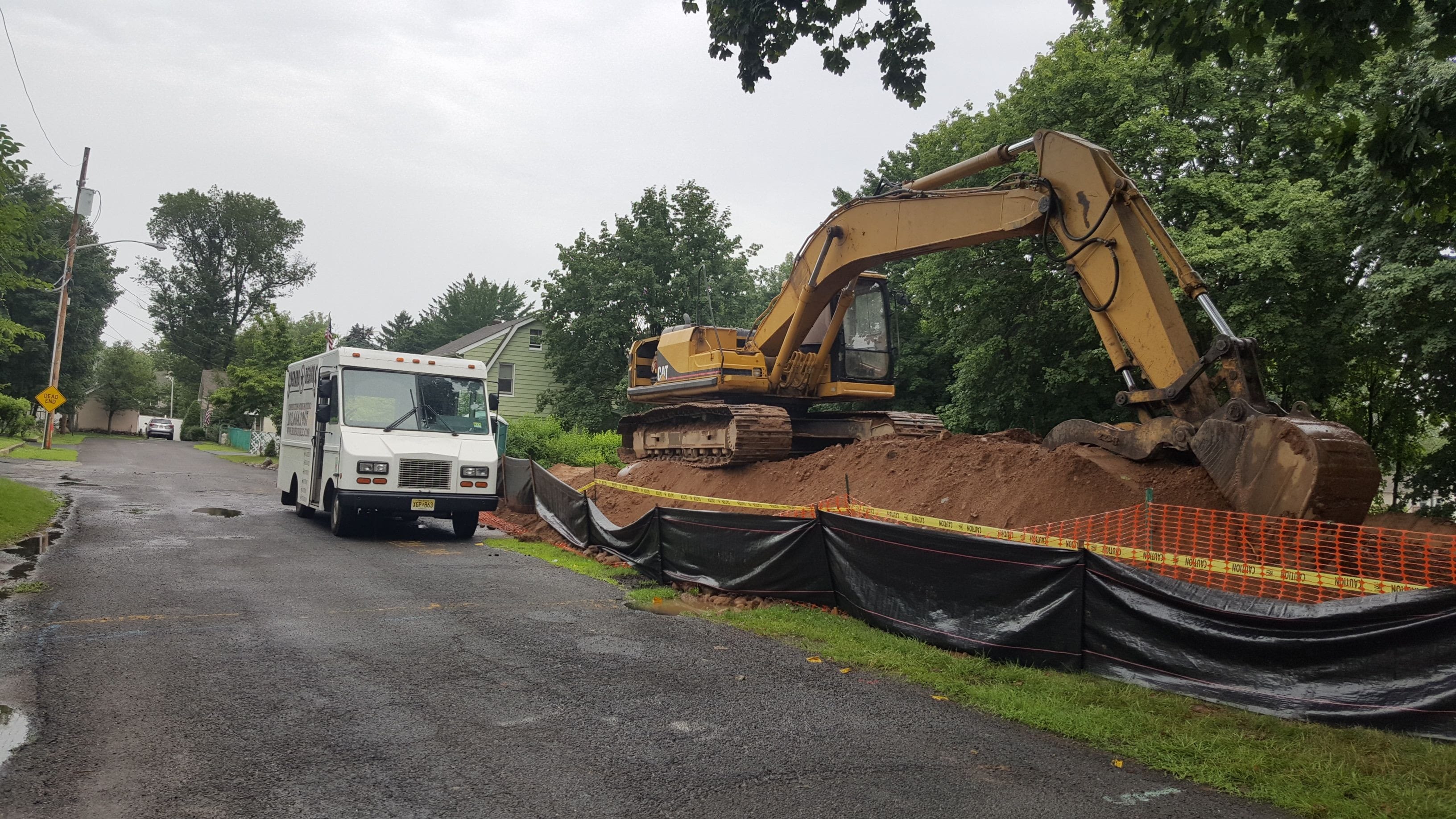 Excavation for foundation