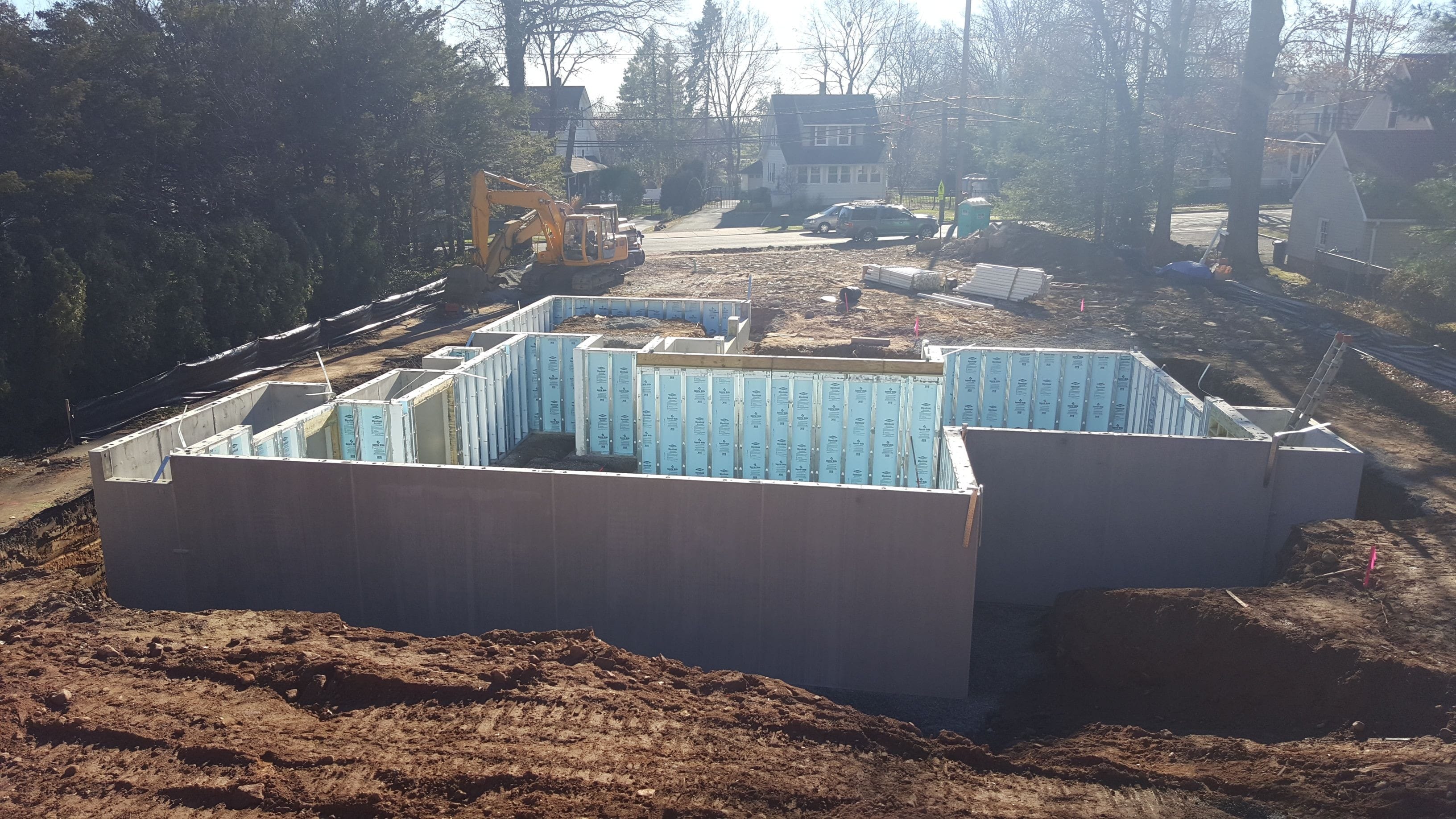 In three days the entire foundation was delivered, set in place, and ready for the next steps